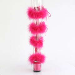 ADORE-728F  Clear-Hot Pink Fur/M