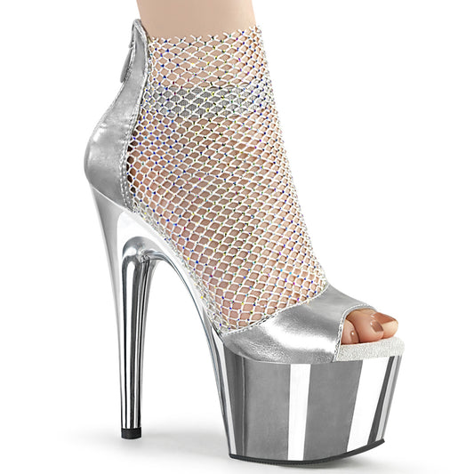ADORE-765RM  Silver Metallic Pu-RS Mesh/Silver Chrome