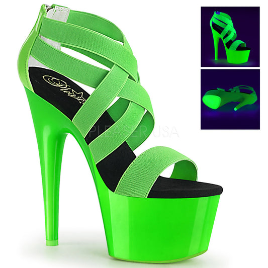 ADORE-769UV  Neon Green Elastic Band-Patent/Neon Green