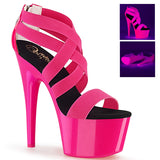 ADORE-769UV  Neon Hot Pink Elastic Band-Patent/Neon Hot Pink