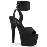 ADORE-791FS  Black Faux Suede/Black Faux Suede