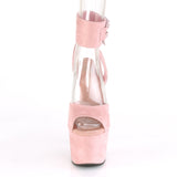 ADORE-791FS  Baby Pink Faux Suede/Baby Pink Faux Suede