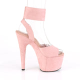 ADORE-791FS  Baby Pink Faux Suede/Baby Pink Faux Suede