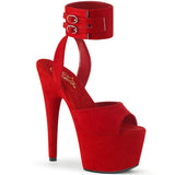 ADORE-791FS  Red Faux Suede/Red Faux Suede