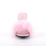 AMOUR-03  Baby Pink Satin-Fur