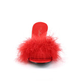 AMOUR-03  Red Satin-Fur
