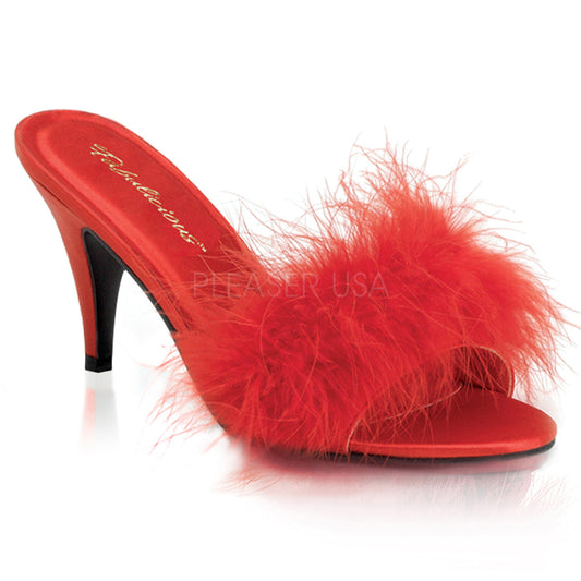 AMOUR-03  Red Satin-Fur