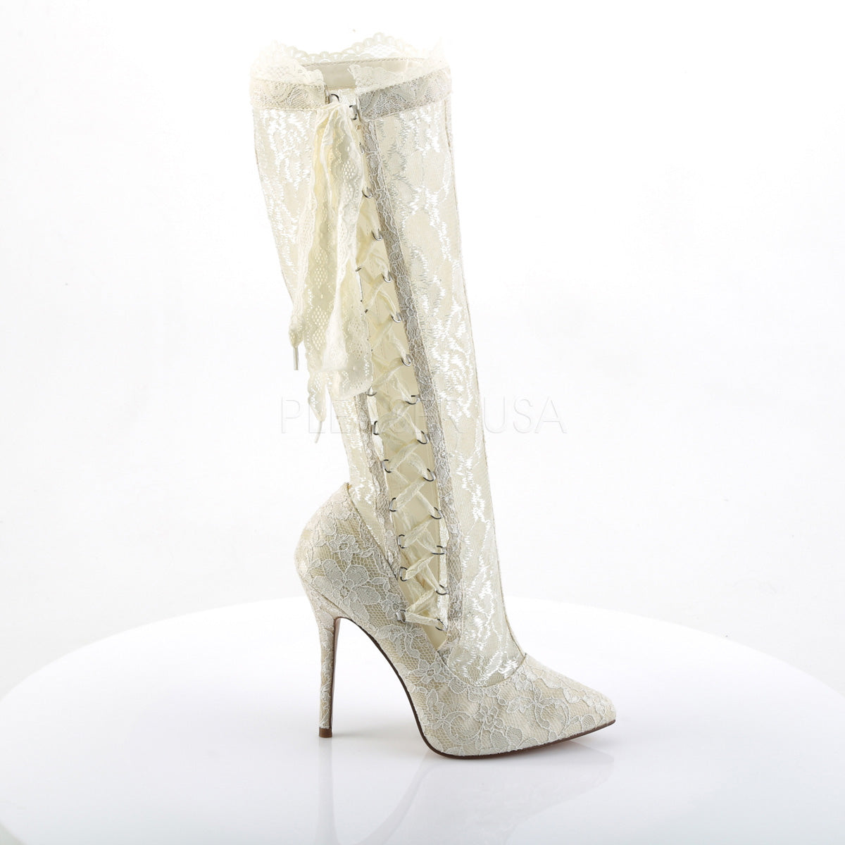 AMUSE-2012  Ivory Satin-Lace