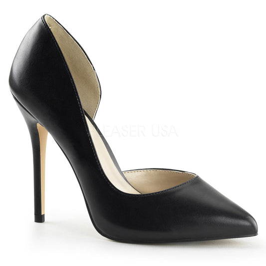 AMUSE-22  Black Faux Leather