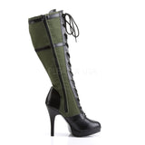 ARENA-2022  Black Pu-Army Green Canvas