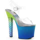 ARIEL-708OMBRE  Clear/Green-Blue Ombre