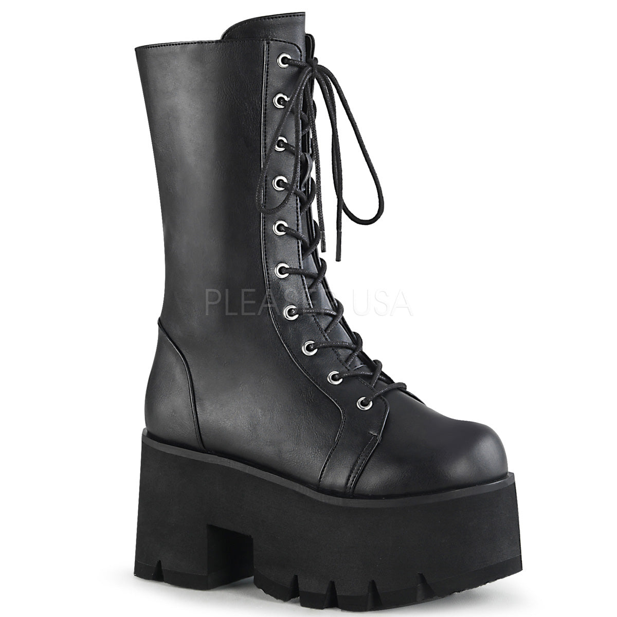 ASHES-105  Black Vegan Leather