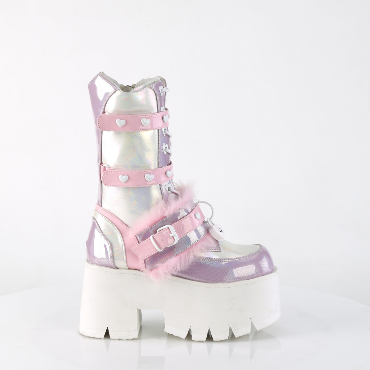ASHES-120  Baby Pink-Lavender Holographic Patent