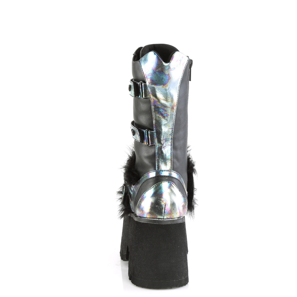 ASHES-120  Black Vegan Leather Green Multi Oil