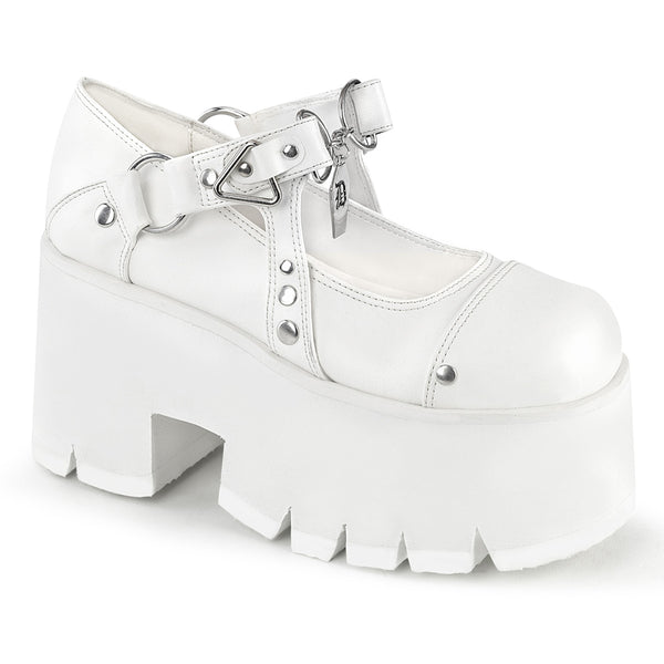 ASHES-33  White Vegan Leather