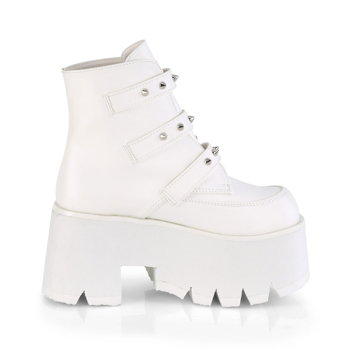 ASHES-55  White Vegan Leather