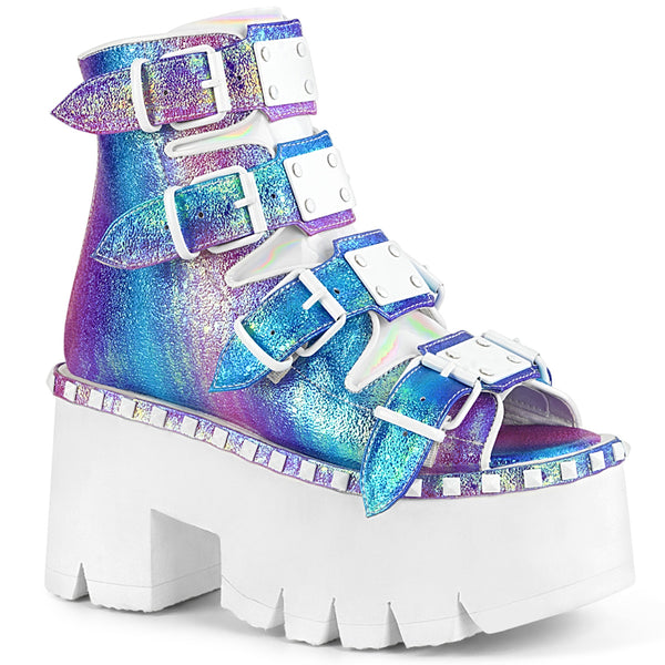 ASHES-70  Purple Multi Iridescent Vegan Leather