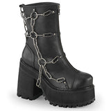 ASSAULT-66  Black Vegan Leather