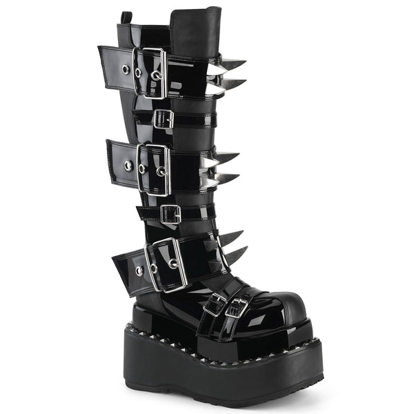 BEAR-215  Black Vegan Leather-Patent