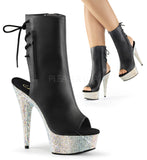 BEJEWELED-1018DM-6  Black Faux Leather/Silver Multi RS