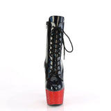 BEJEWELED-1020-7  Black Holo Patent/Red RS