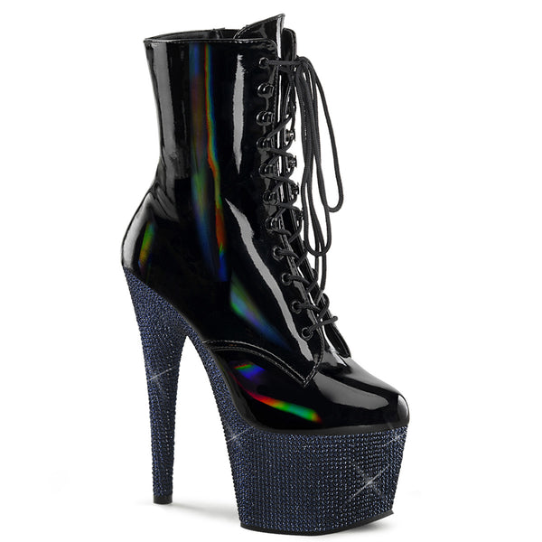 BEJEWELED-1020-7  Black Holo Patent/Midnight Black RS