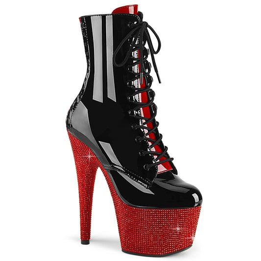 BEJEWELED-1020FH-7  Black-Red Patent/Red RS