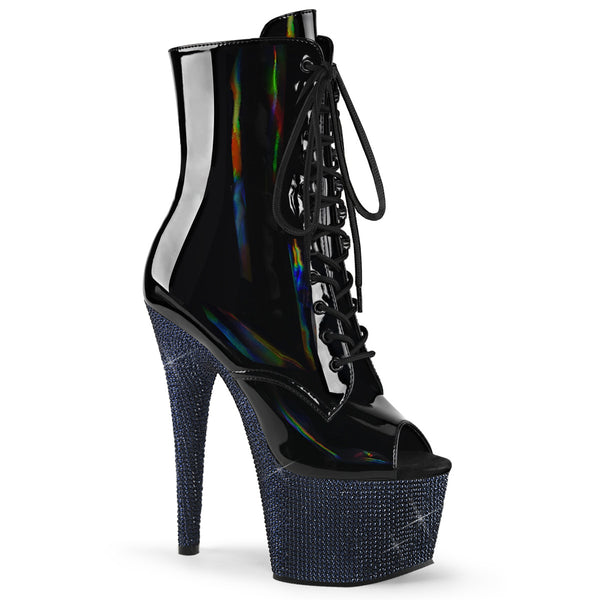 BEJEWELED-1021-7  Black Holo Patent/Midnight Black RS