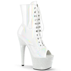 BEJEWELED-1021-7  White Holo Patent/White RS