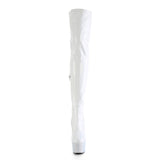 BEJEWELED-3000-7  White Stretch Holo Patent/White RS