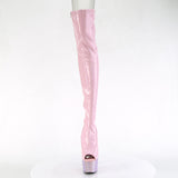BEJEWELED-3011-7  Baby Pink Stretch Holo Patent/Baby Pink AB RS