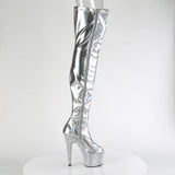 BEJEWELED-3011-7  Silver Stretch Holo Patent/Silver AB RS