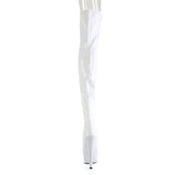BEJEWELED-3011-7  White Stretch Holo Patent/White RS