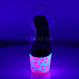 BEJEWELED-708UVLP  Clear/Neon White-Neon Hot Pink