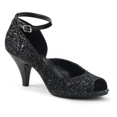 BELLE-381G  Black Glitter/Black Glitter