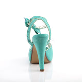 BETTIE-01  Teal Faux Leather