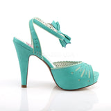 BETTIE-01  Teal Faux Leather