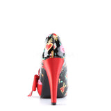 BETTIE-13  Black Patent-Red Satin (Sacred Hearts)