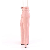 BEYOND-087FS  Baby Pink Faux Suede/Baby Pink Faux Suede