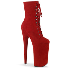 BEYOND-1020FS  Red Faux Suede/Red Faux Suede