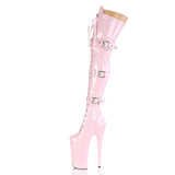 BEYOND-3028  Baby Pink Stretch Patent/Baby Pink