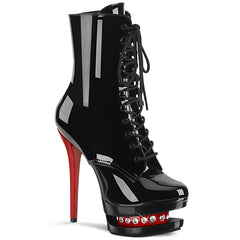 BLONDIE-R-1020  Black Patent/Black-Red