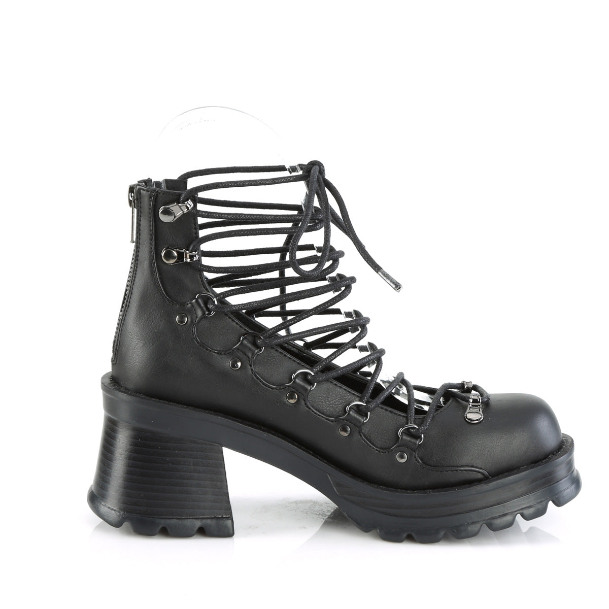 BRATTY-32  Black Vegan Leather