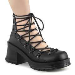 BRATTY-32  Black Vegan Leather