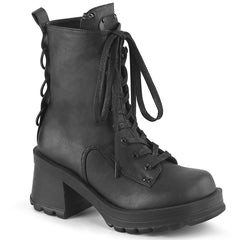 BRATTY-50  Black Vegan Leather