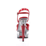CAPTIVA-609  Red Patent/Clear