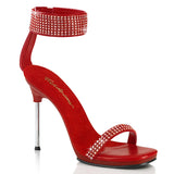 CHIC-40  Red Faux Leather-RS/Red