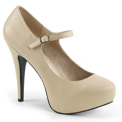 CHLOE-02  Cream Faux Leather