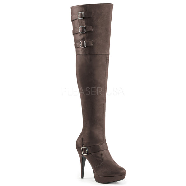 CHLOE-308  Brown Faux Leather