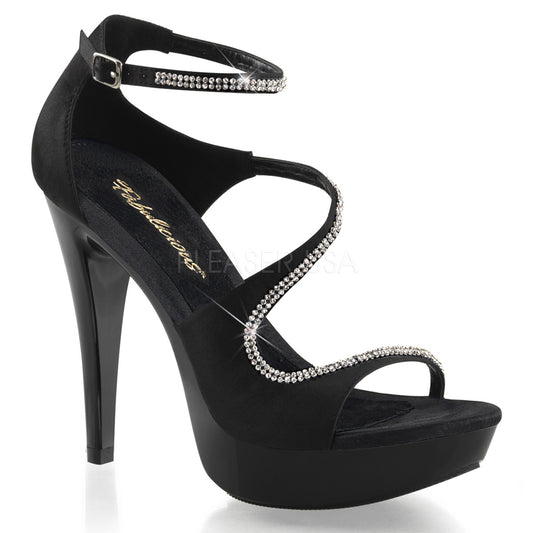 COCKTAIL-526  Black Satin/Black